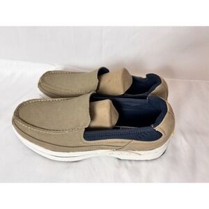 SEBAGO Docksides Men's 7.5M Canvas‎ Boat Shoes Beige Vintage Casual Non Slip New